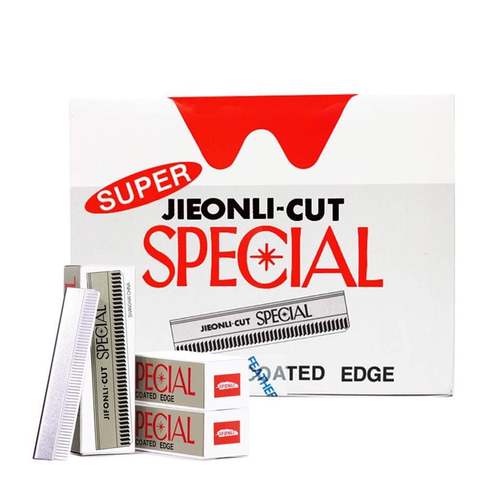 sansheng Razor Blades - 100pcs Safety Razor Blade,Single Edge Razor Blade - Straight Edge Barber Razor ,Eyebrow Razor for Men and Women