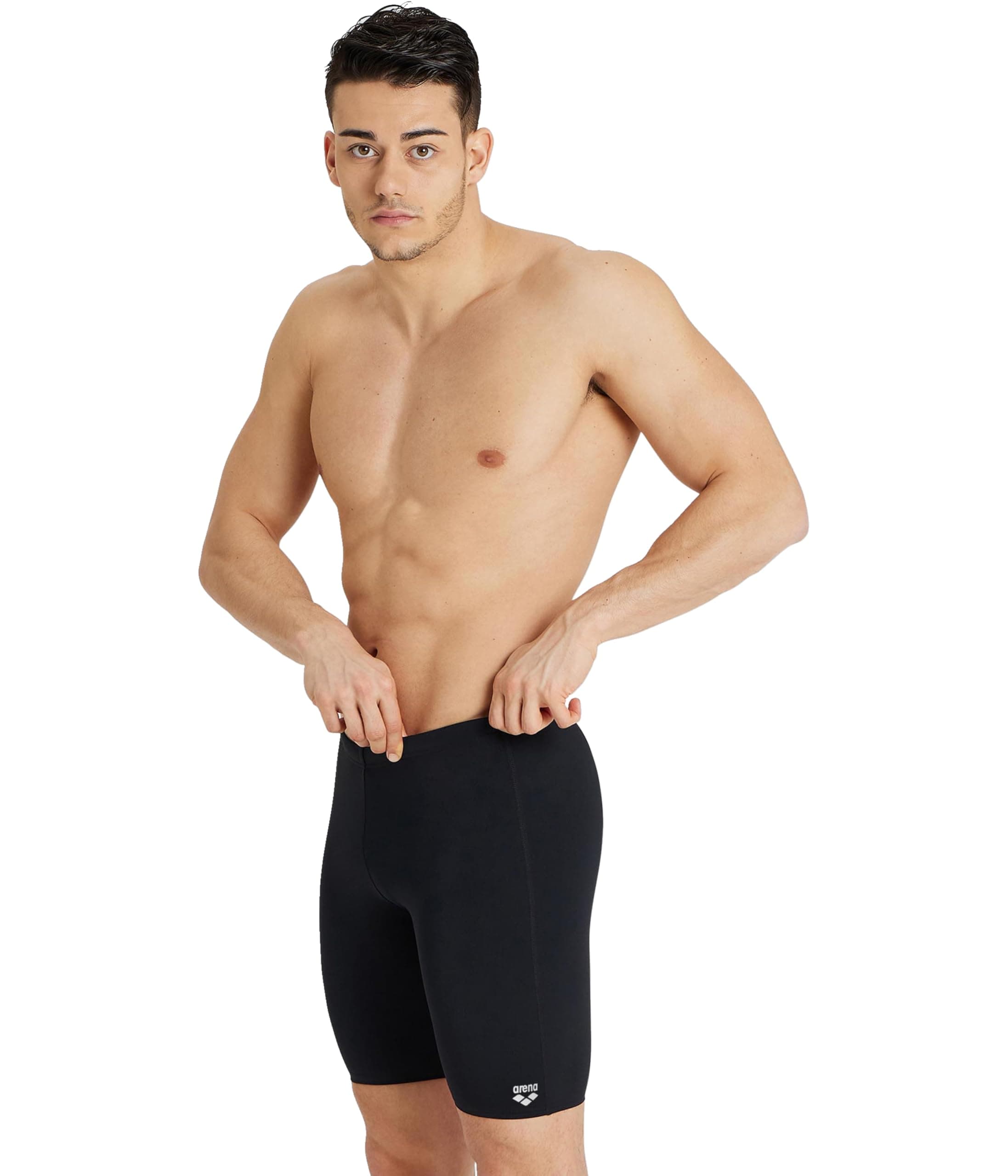 Arena Men's Team Color Print Jammer Athletic Training Swimsuit Bathing Suit