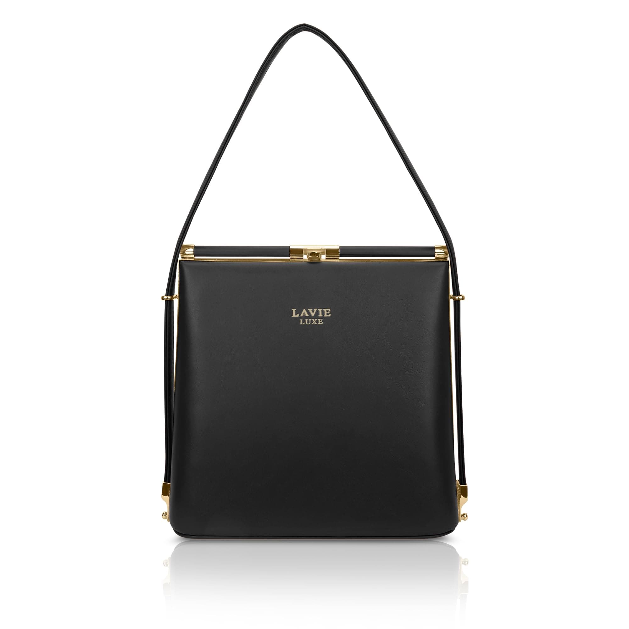 Lavie Luxe Women's Glare25 Frame Satchel Handbag | Satchel Bag For Work | Ladies Purse | Stylish Shoulder Bag | Gift For Women