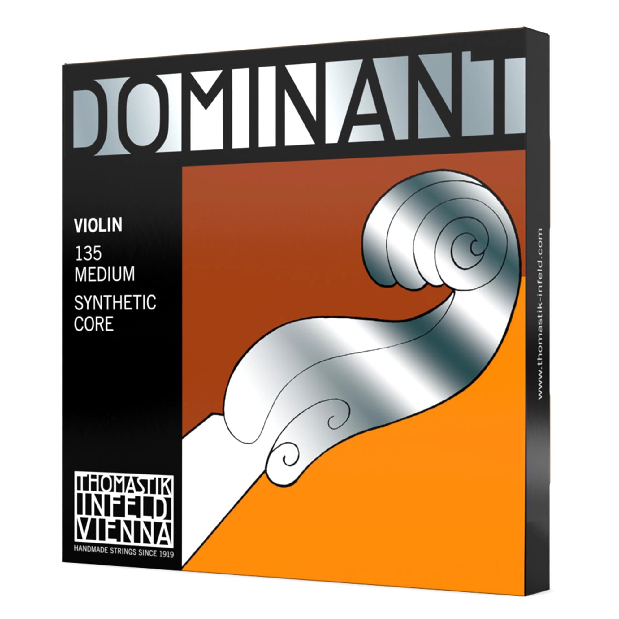 Thomastik-Infeld 135 Dominant Violin Strings, Complete Set, 135, 44 Size, with Aluminum Wound Ball End E String