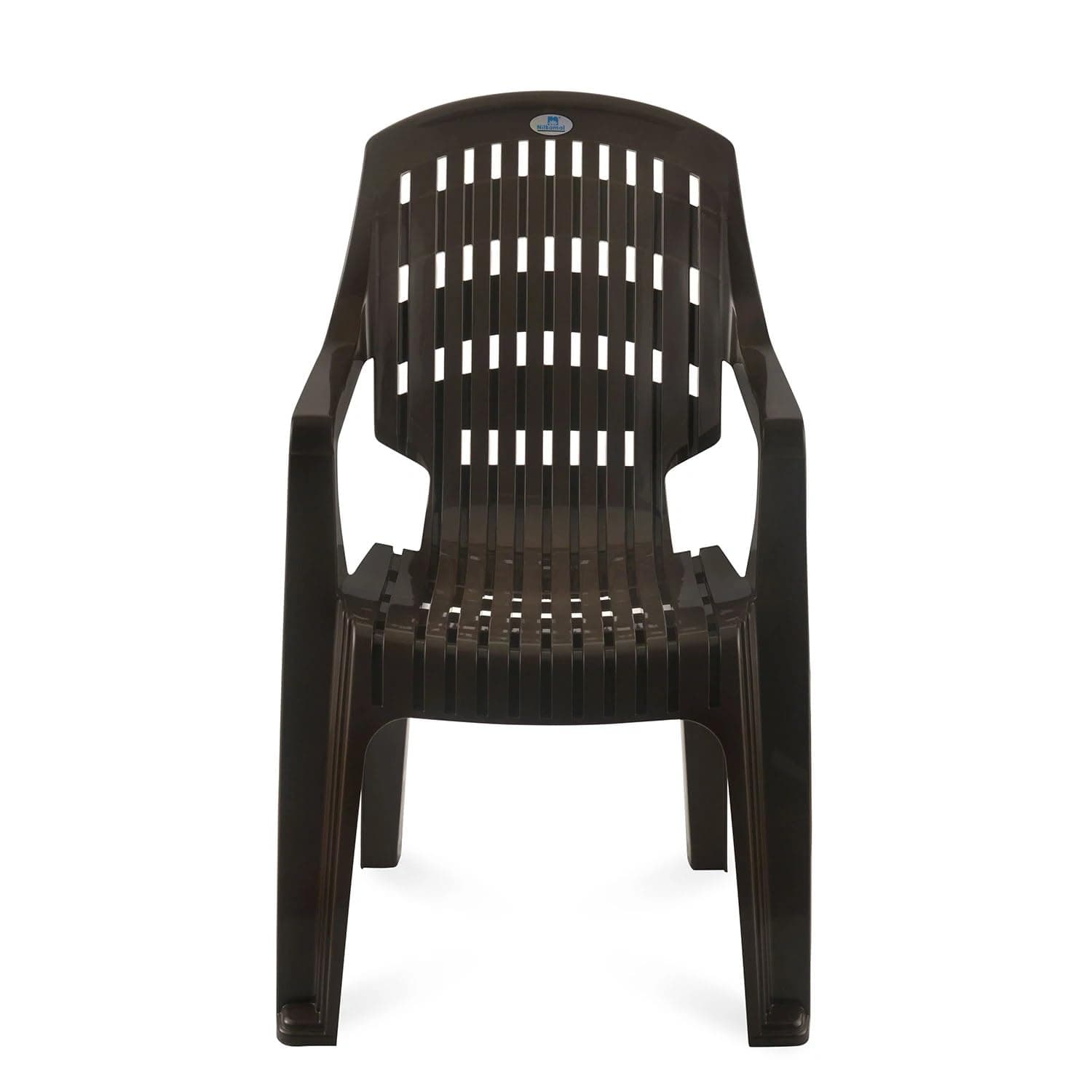 Nilkamal CHR2230 Plastic Chair (Brown (Set of 2 Pcs))
