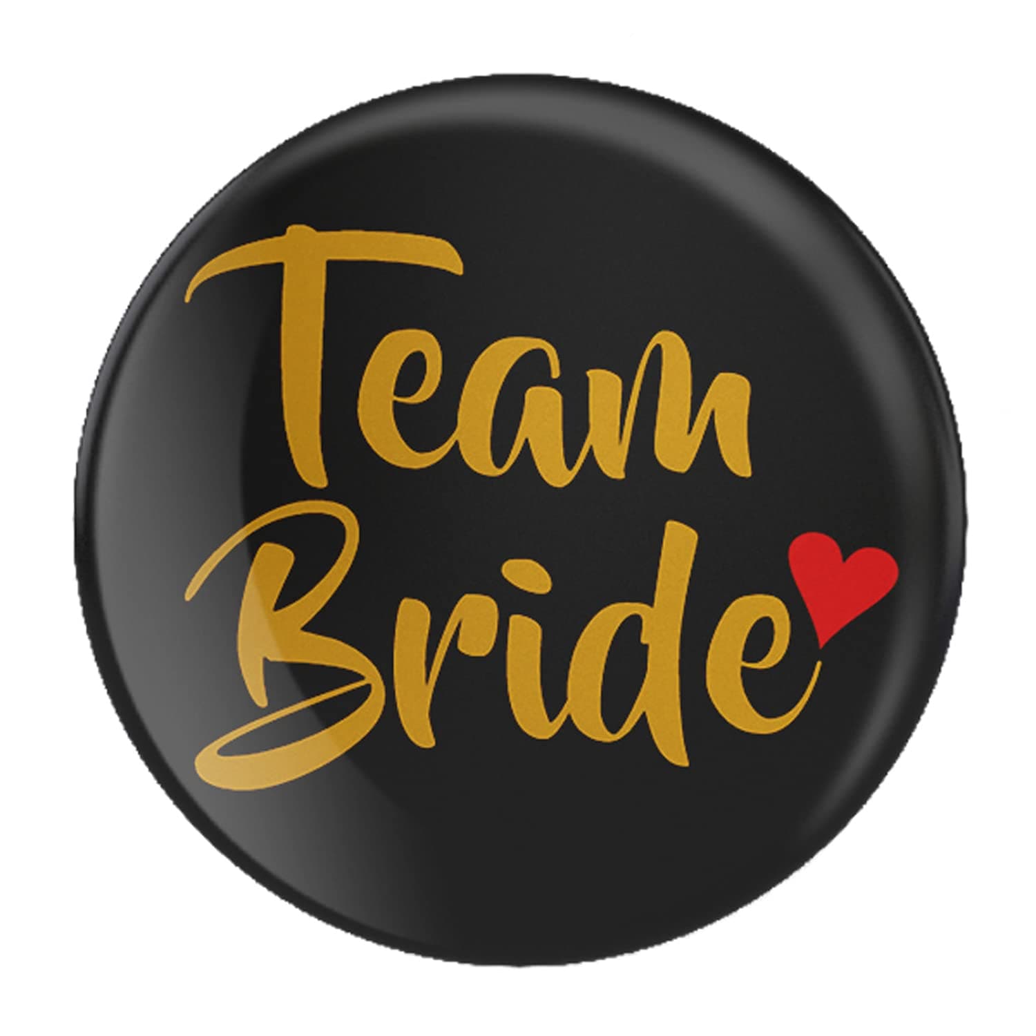 Nio Prints Team Bride badges|Wedding badges (props) for team bride and family|badges for Wedding, Bachelor/Reception party and Events|Bride squad badge|Multicolo|Size 58mm (Pack of 10, Design 9)