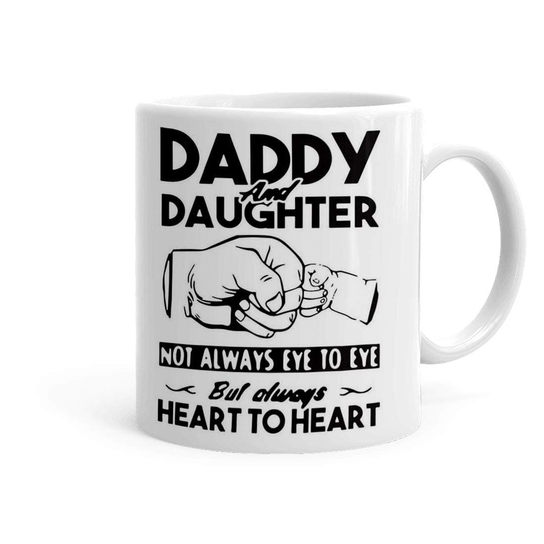 Khakee Daddy and Daughter Theme Printed Coffee Mug (325 ml)- Fathers Day Gift, Gift for Father, Gift for Dad