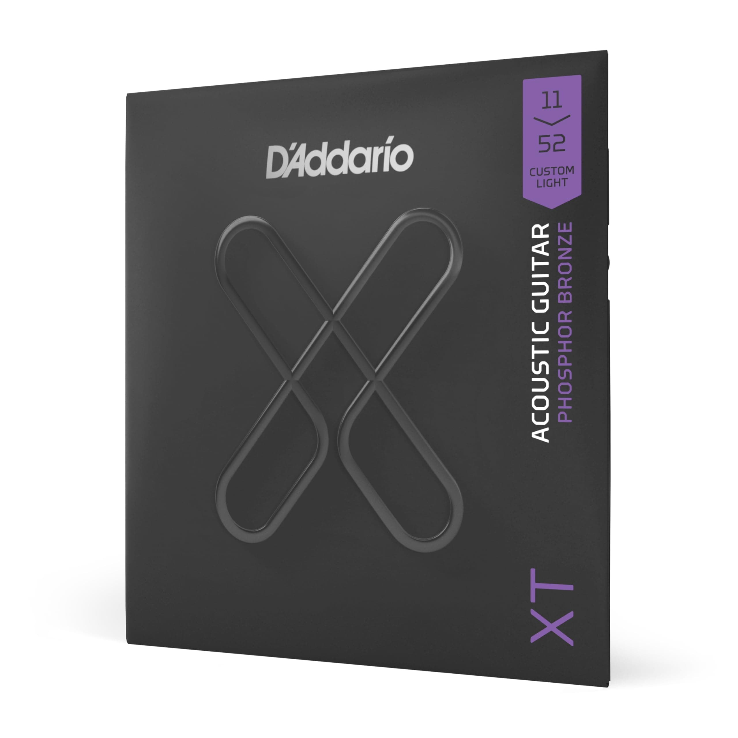 D'Addario XT Phosphor Bronze Acoustic Guitar Strings, Custom Light, 11-52