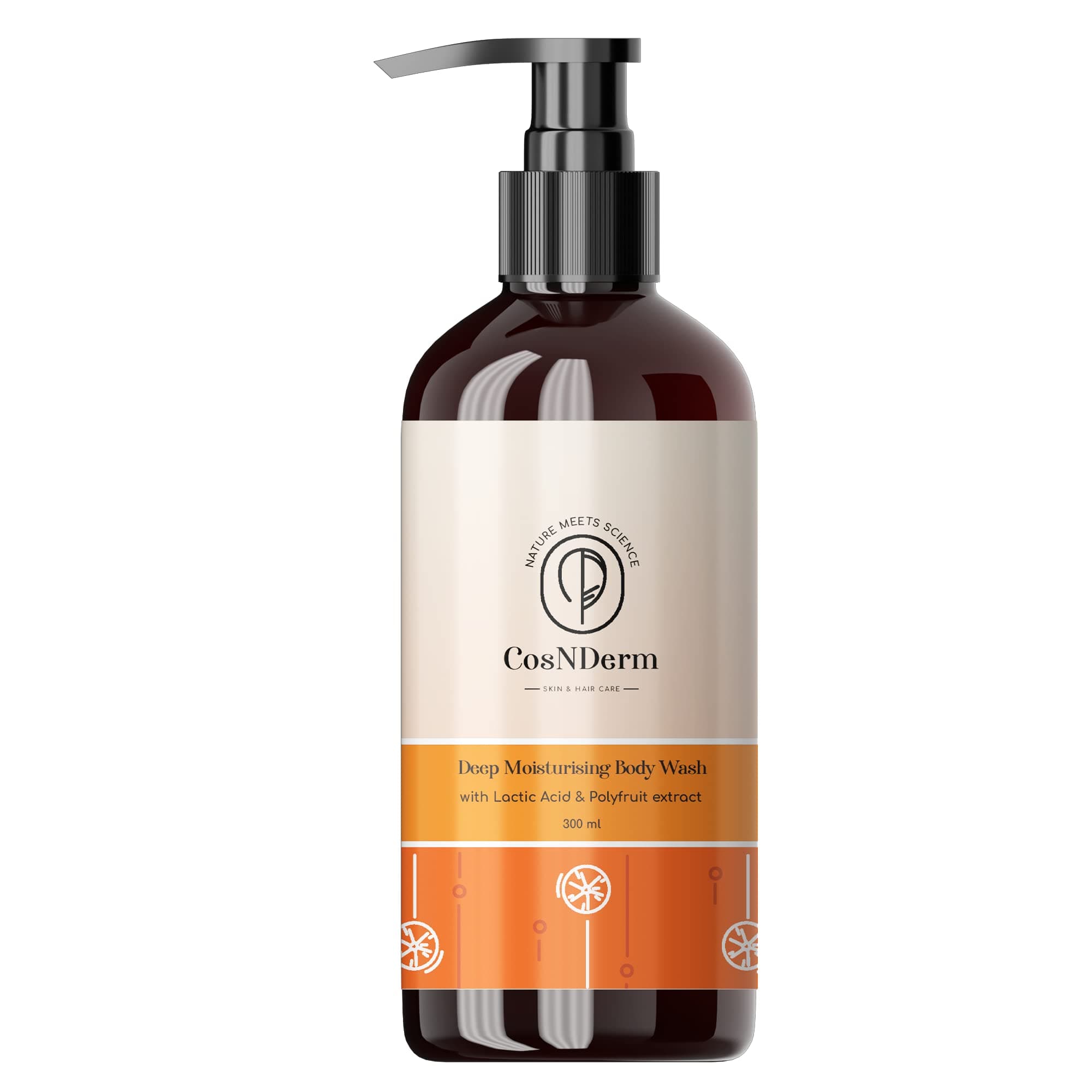 CosNDerm Deep Moisturizing Body Wash,Used for Gentle Cleansing for Women & Men| Salicylic Acid 1%