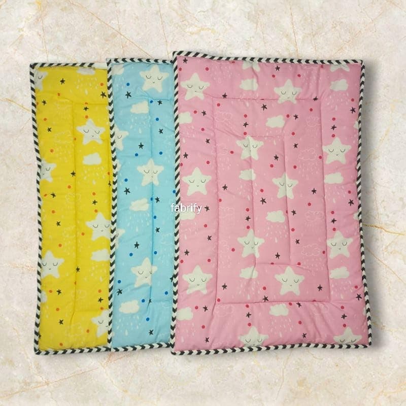 Fabrify New Born Baby Supper Soft 100% Cotton Combo Set godi| Godari | New Born | Baby Bed | Crib Sheet | Baby Godadi | Toddlers Bed | Bedding Set Pack of 3