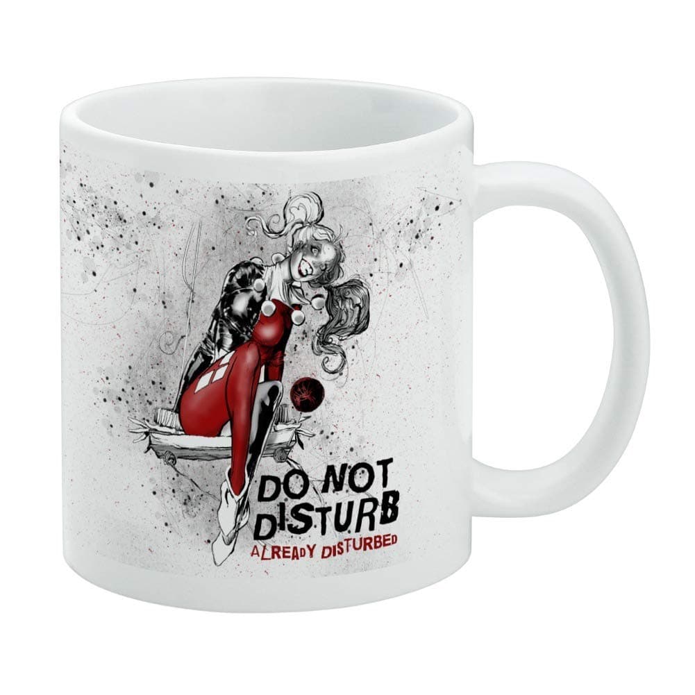 Harley Quinn Already Disturbed Ceramic Coffee Mug Gift Mugs, 11oz, White