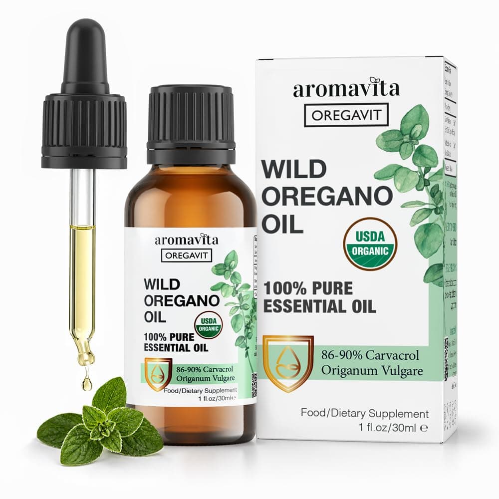 100% Pure Wild Greek Oregano Oil Food Grade Quality. Certified. (1 FL.OZ/30ML)