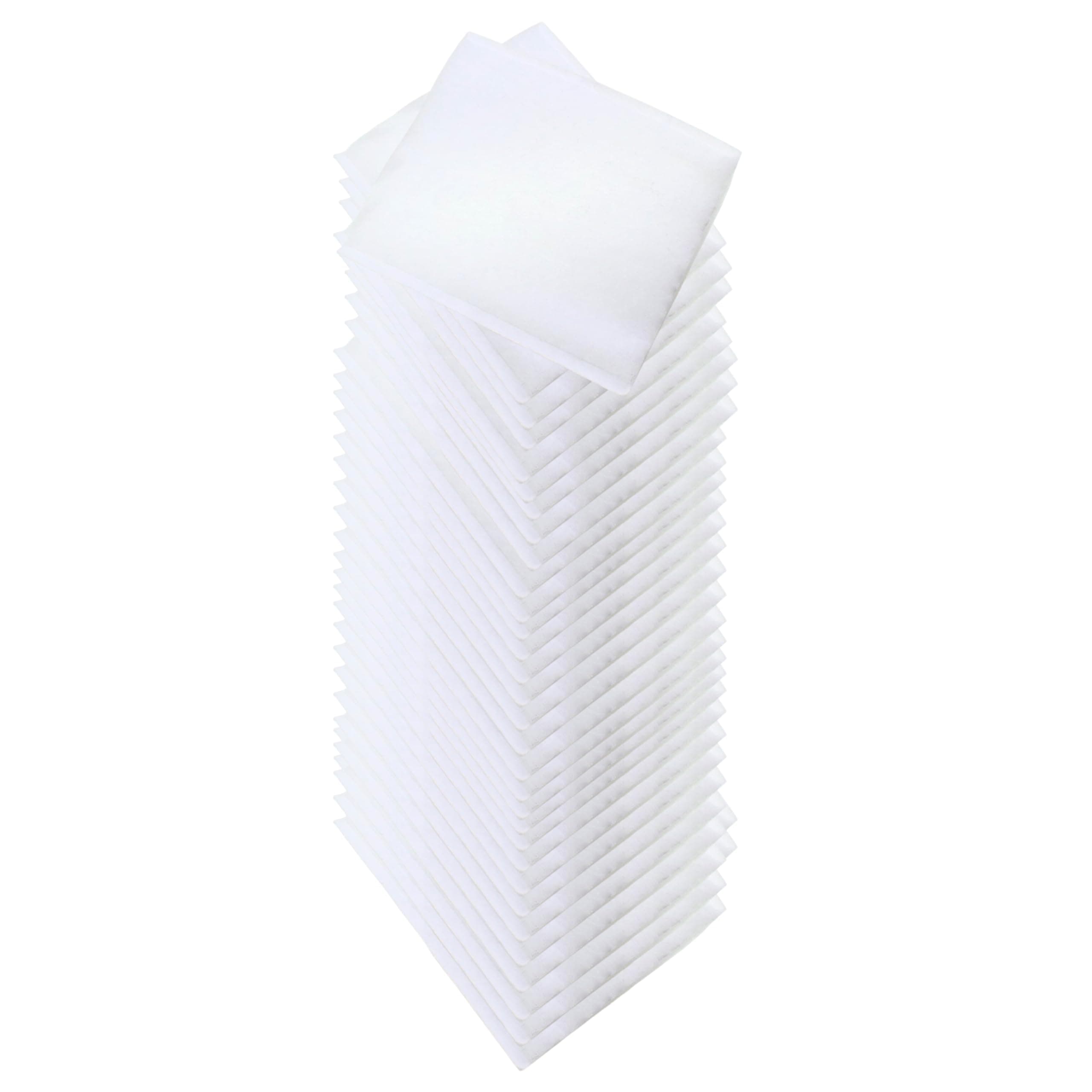 [Ear Lobe & Accessories] Premium Cotton Pads/Wipes for Makeup Removal/Babies/Medical Purposes | Rectangle, 6 X 5 cm, White - Pack of 100