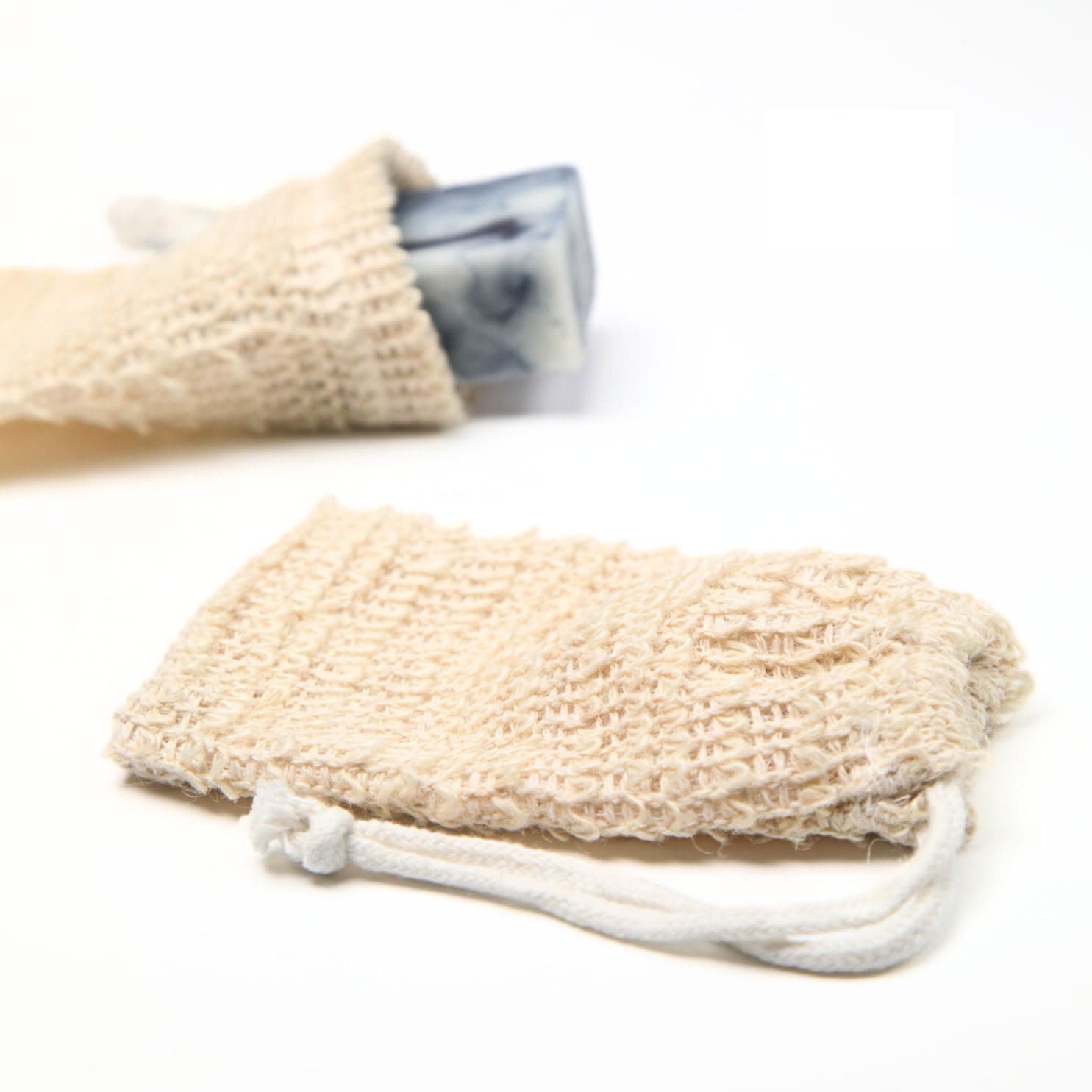 Vrikshā 100% Natural Soap Saver (Pack of 2) | Exfoliator | Vegetable Fibre Pouch | Zero-waste | Creates Lather, Exfoliates Gently, Helps Use Soap Completely
