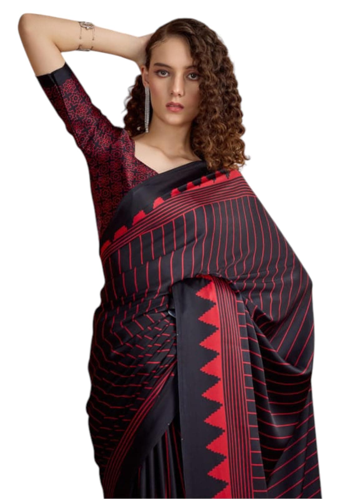 Priyashi Womens Malgudi Silk Elegant Saree with Blouse Piece, Traditional Ethnic Wear for Wedding, Festive and Party Occasions