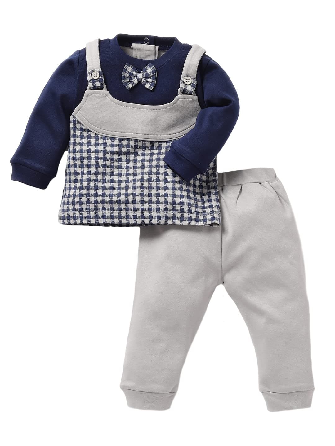 BABY GO Baby Boys Cotton Clothing Set | Full Sleeve T-Shirt & Pants Combo | Newborn Infant Outfit | Soft Fleece Tracksuit with Cute Animal Print | Casual Daily Wear Co-ord Set