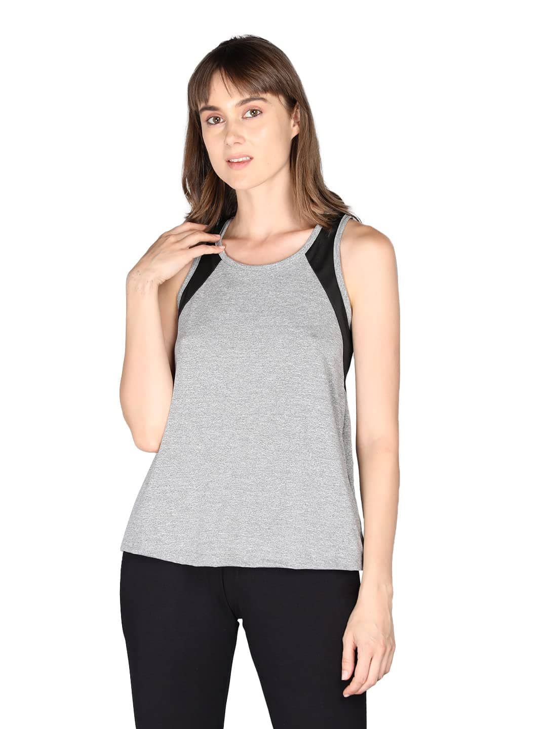 CHKOKKO Women's Sports Vest (AZSPWMTANKTOP02BLUEXL_Blue_X-Large)