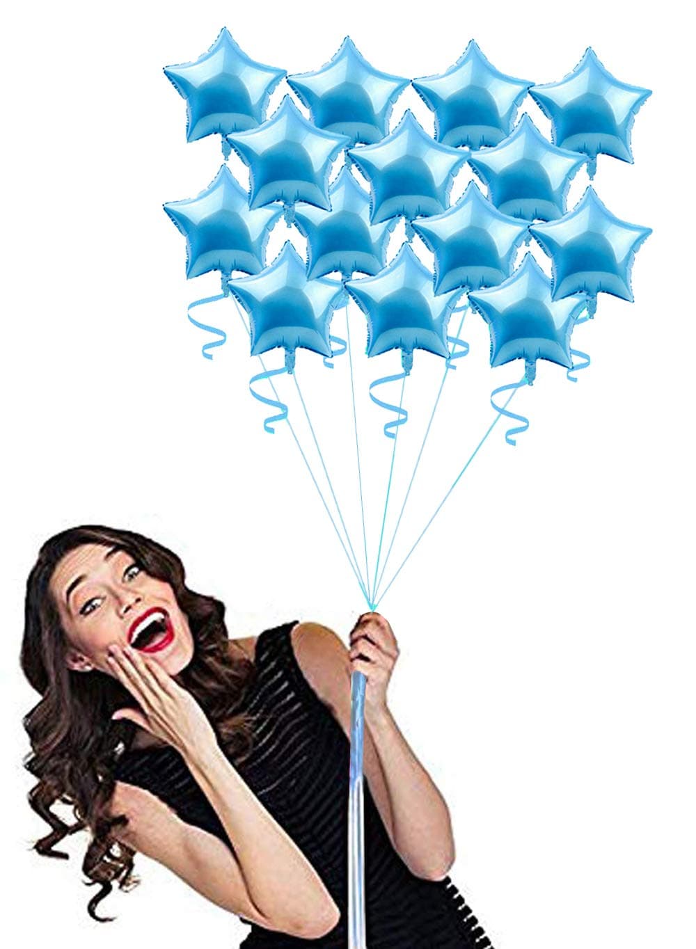 AMFIN® (Pack of 25) Star Foil Balloons