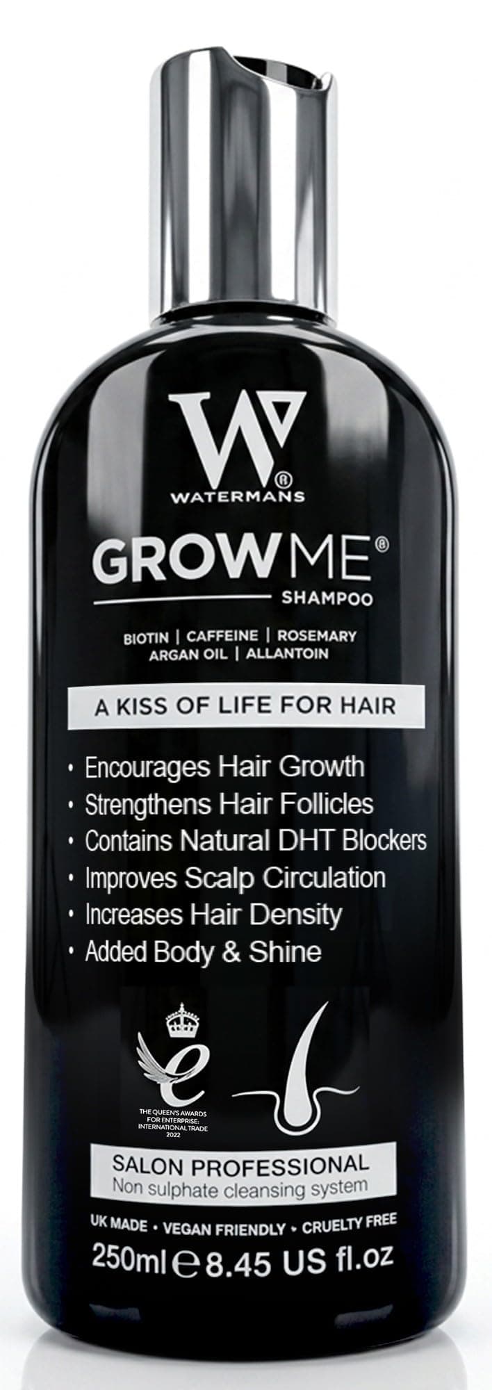 Best Hair Growth Shampoo Sulfate Free, Caffeine, Biotin, Argan Oil & more, DHT Blocking Shampoo to Stimulates Hair Re-growth, Helps Stop Hair Loss, Grow Hair Fast for Women & Men