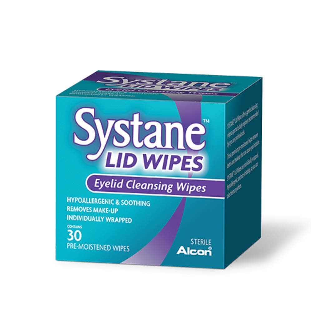 Pack of 3 : Systane Lid Wipes Eyelid Cleansing Wipes 30 Each (Pack of 3)