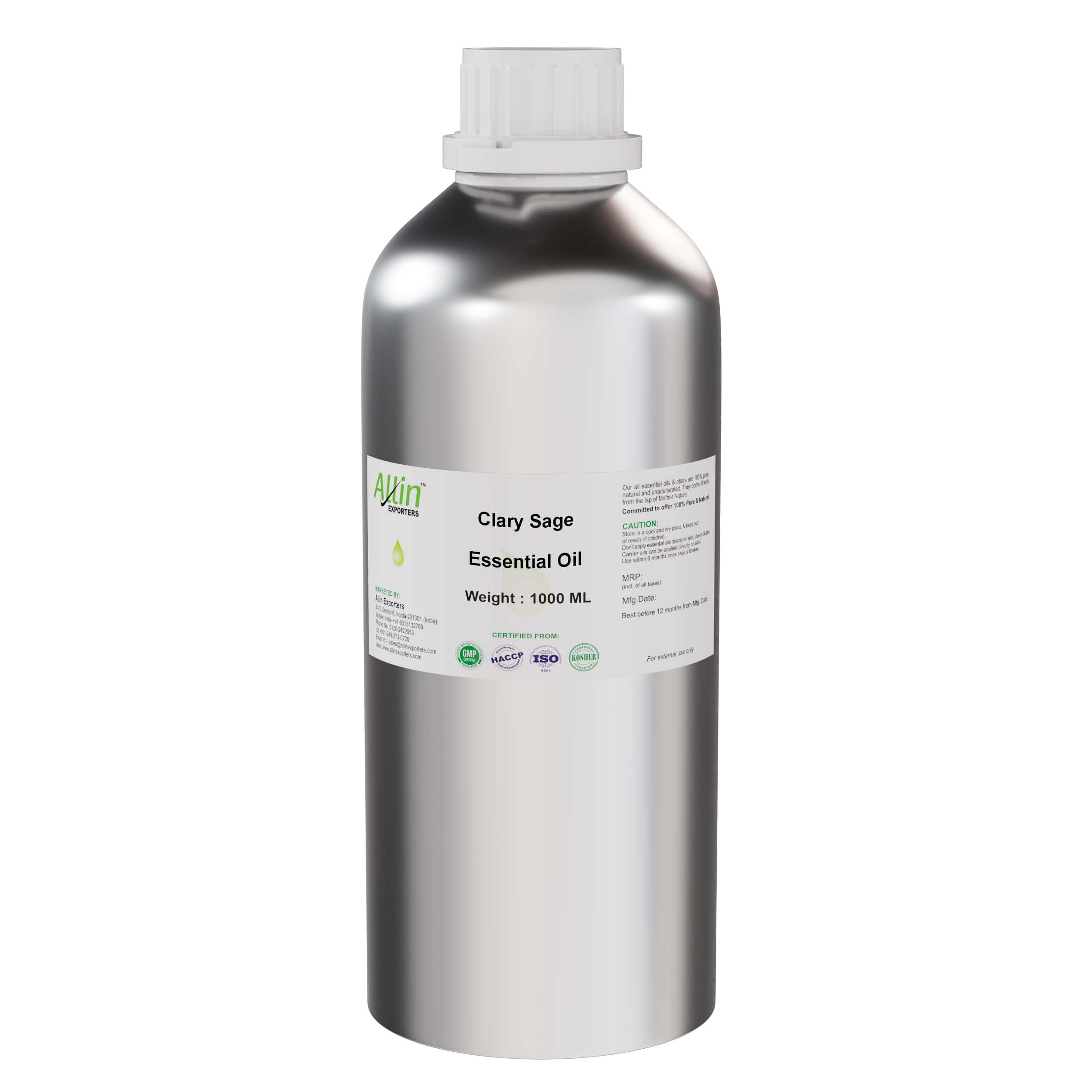 Allin Exporters Clary Sage Oil - 100% Pure