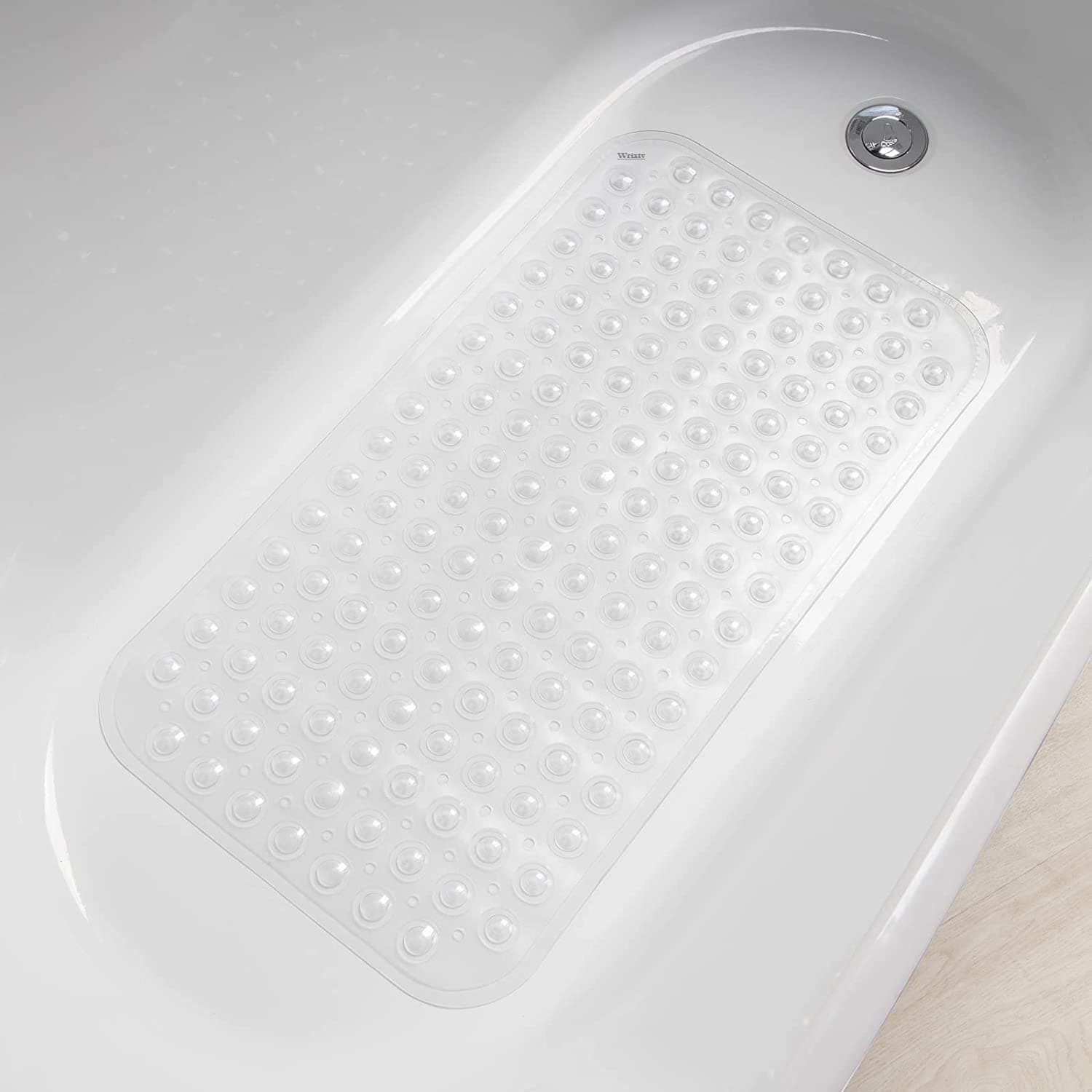 Wrixty Non Anti Slip Vinyl Silicon PVC Soft Rubber Bath Mat (70 x 37)