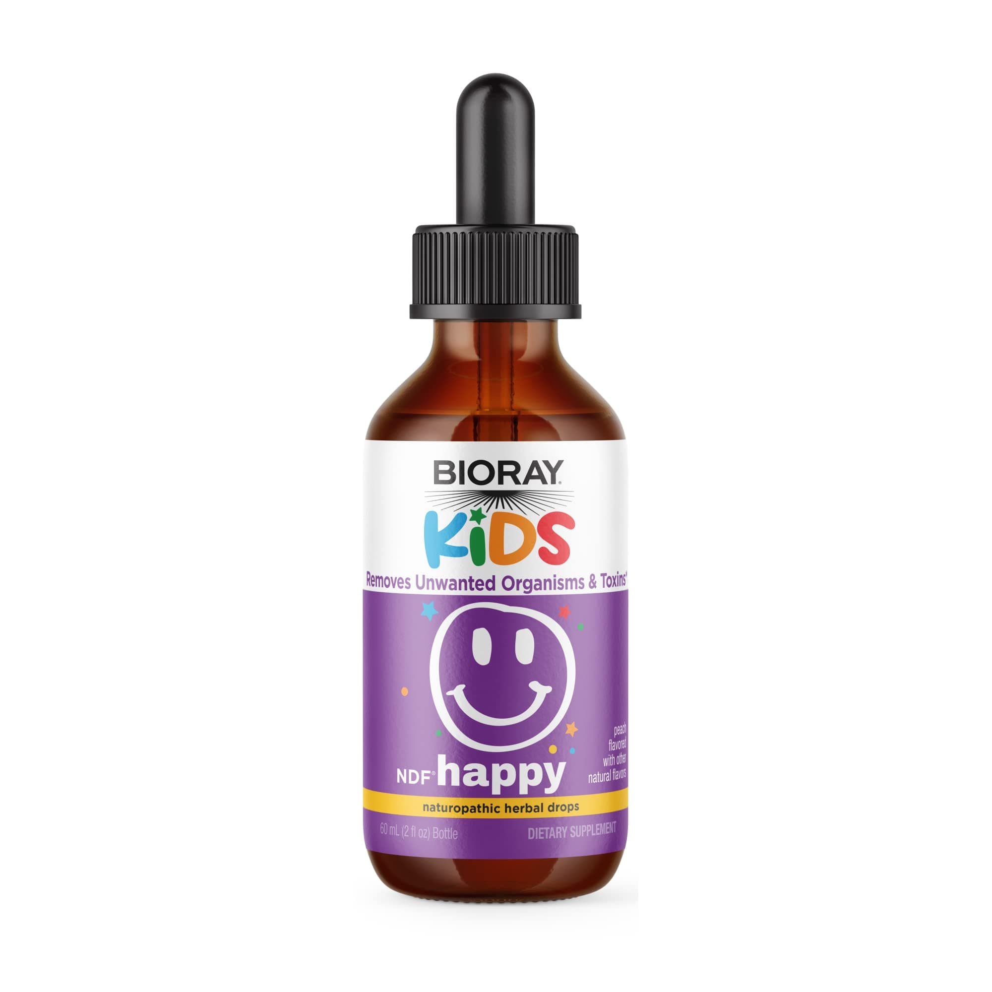 Bioray Kids NDF - Happy - Drops - Peach - 2 oz