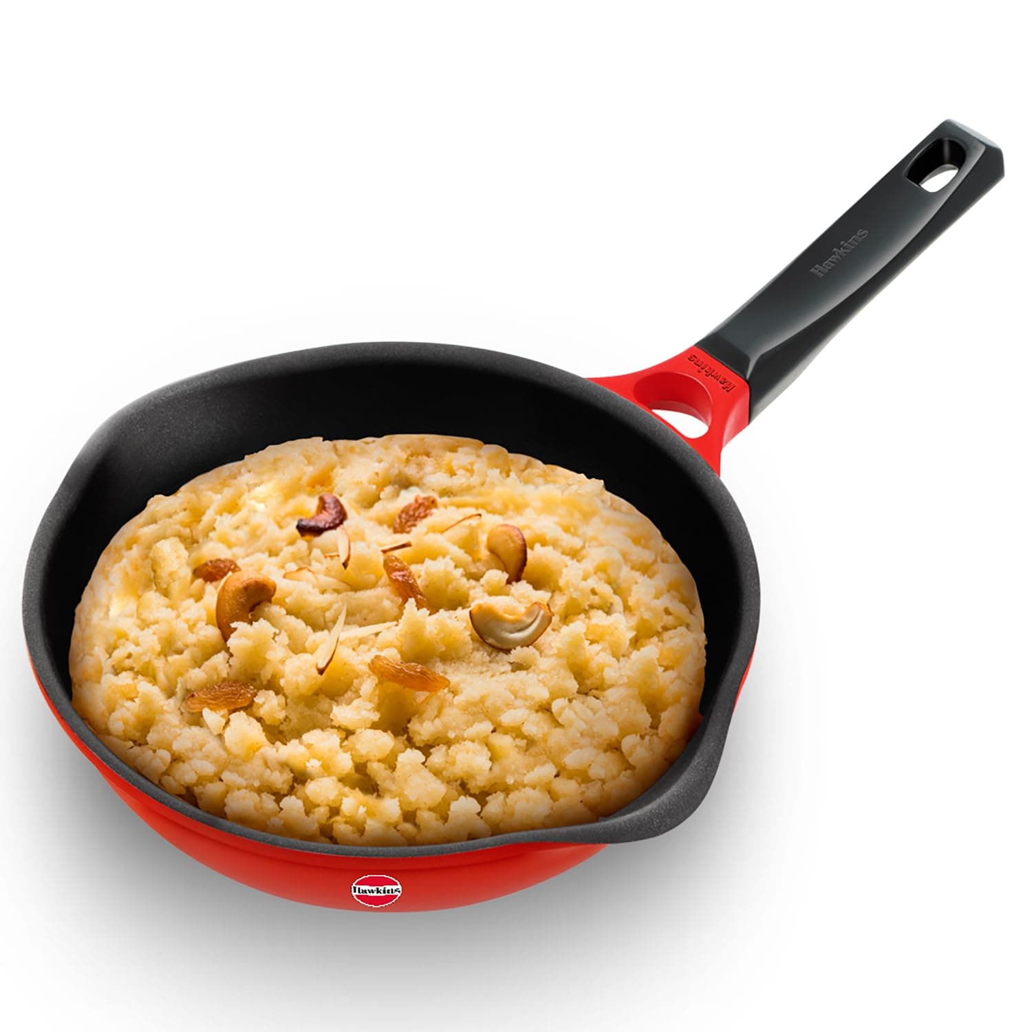 Hawkins Frying Pan, Die Cast Ceramic Coated Non Stick Induction Small Fry Pan, Red (IDCF20)