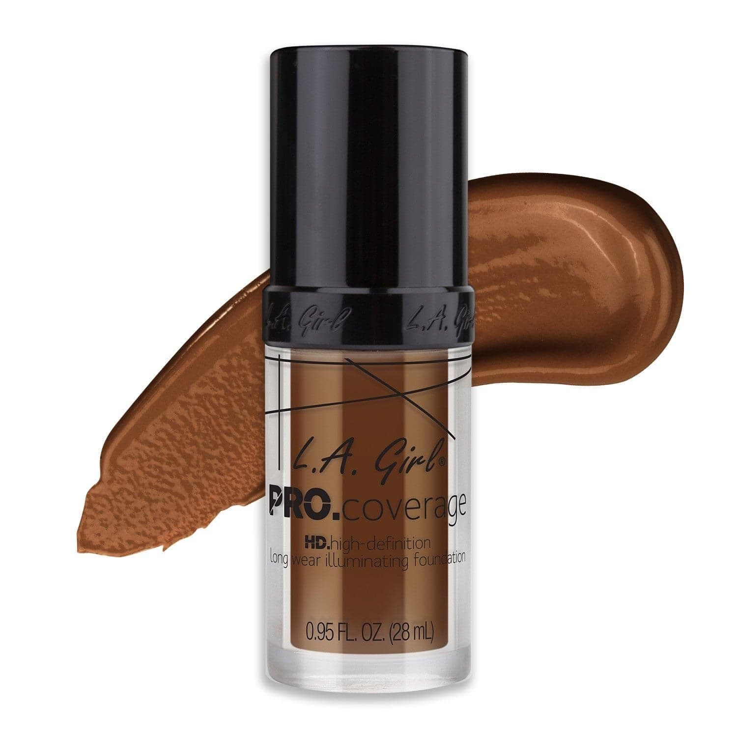 LA Girl PRO Coverage HD Foundation, Rich Cocoa, 28ml