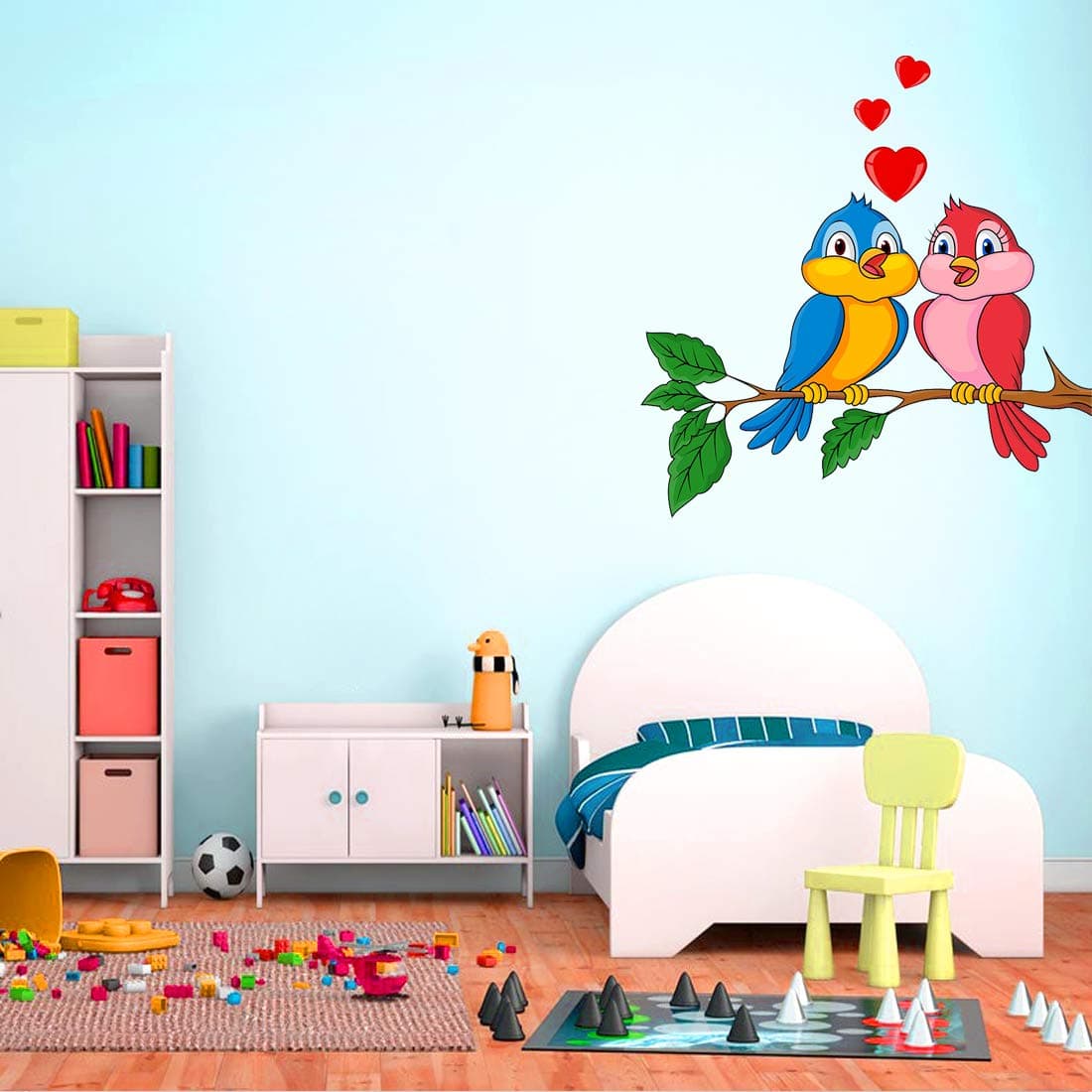Rangoli Vinyl Animal Large Modern Art Wall Sticker (Multicolour, 40Cm Or 50 Cm), Self-Adhesive