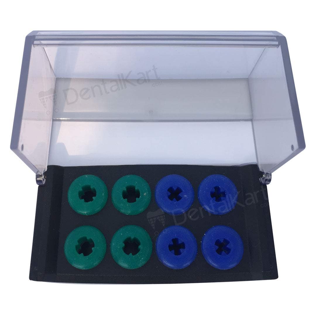 SuperEndo Dental Scaler Tip Holder | 8-Hole Aluminum Rack | Autoclavable Storage Block for Ultrasonic Scaler Tips | Endodontic Instrument Organizer