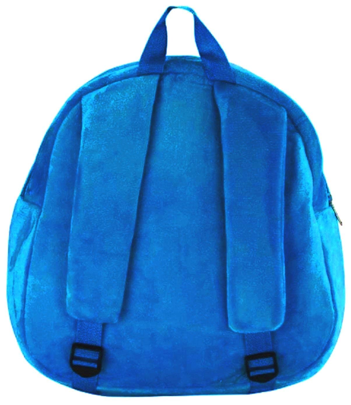 Blue Tree Plush Velvet Blue and Pink School Bag for Kids (Panda 3 to 5 Year)