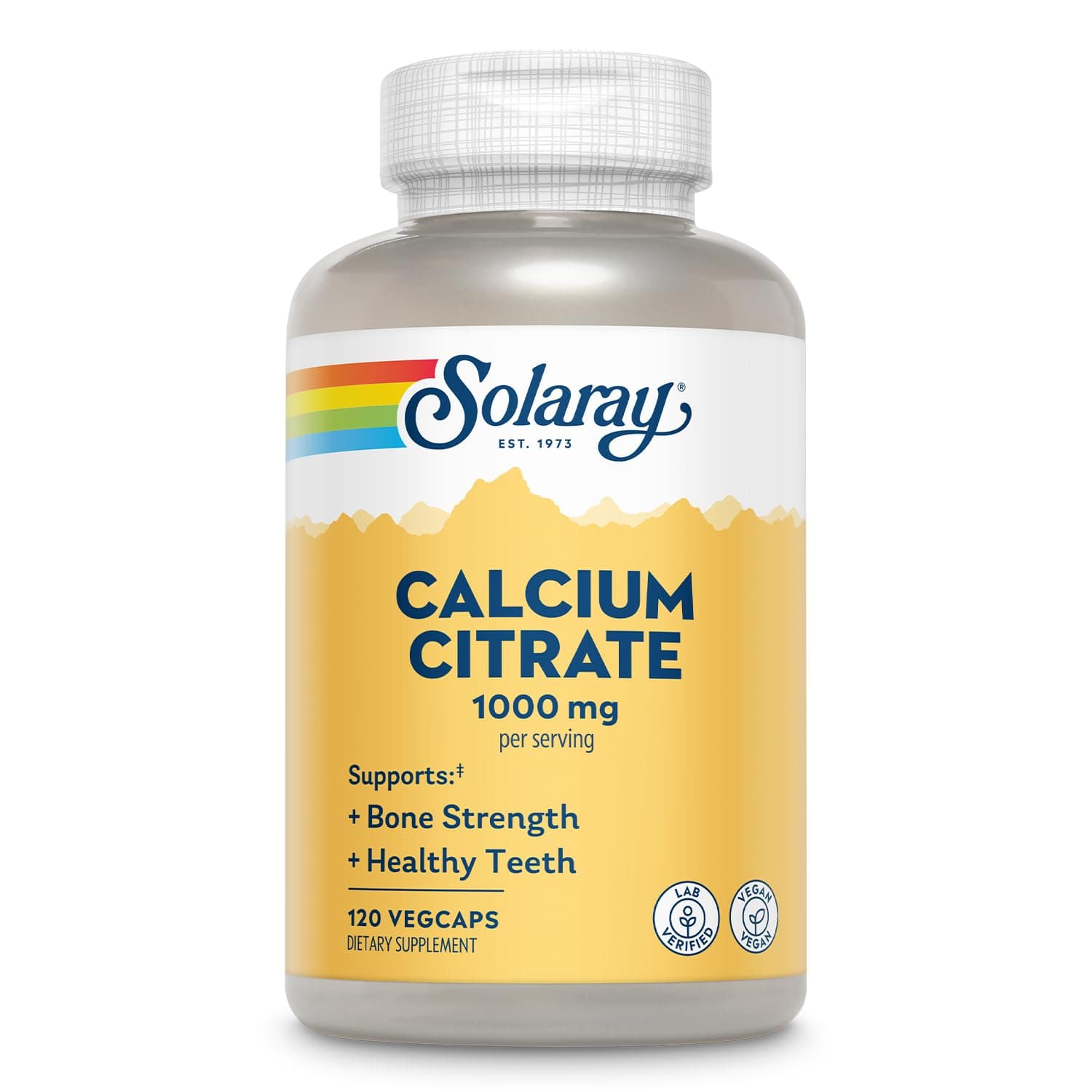 Solaray Calcium Citrate Capsules (1000 mg) 120 Count