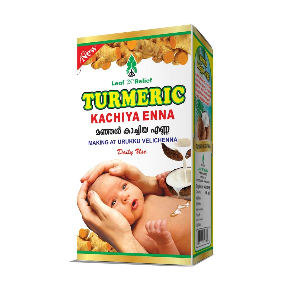 Leaf N Relief Manjal Turmeric Kachiya Enna (100 ml)