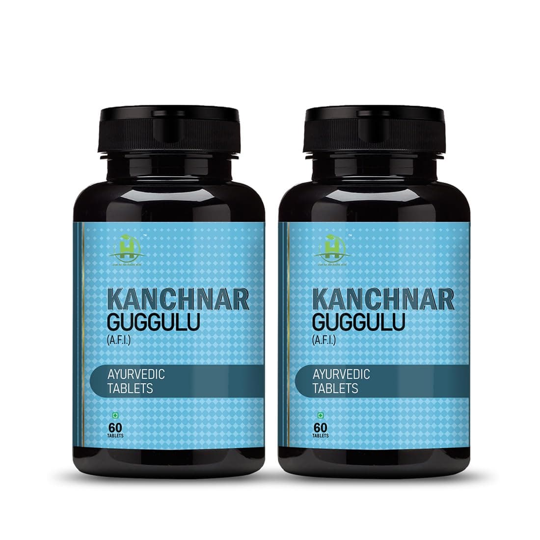 Healthy Nutrition - Just for the Health of it Thyroid Supplement Kanchnar Guggulu | Manage Weight | Hormonal Balance For Women-60 Veg Tablet -Pack Of 2