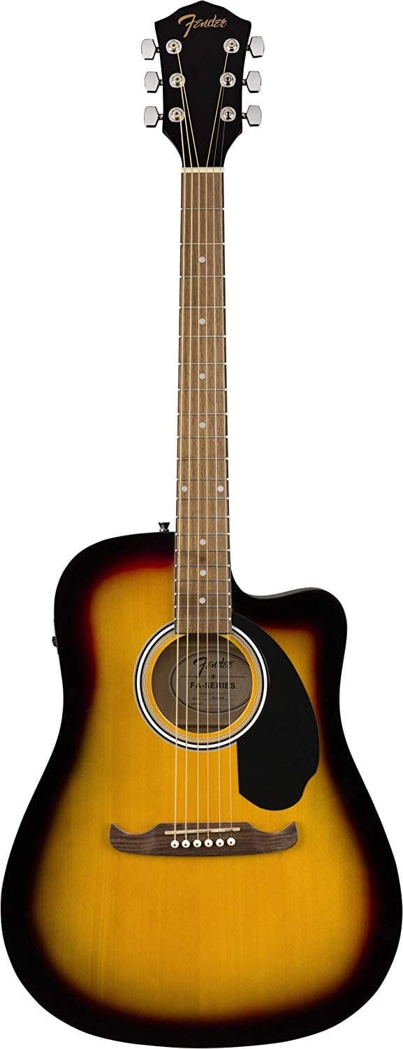Fender Acoustic Guitar Dreadnought Cutaway Acoustic-Electric FA-125CE Sunburst, 6-String, Right-Handed 972713532