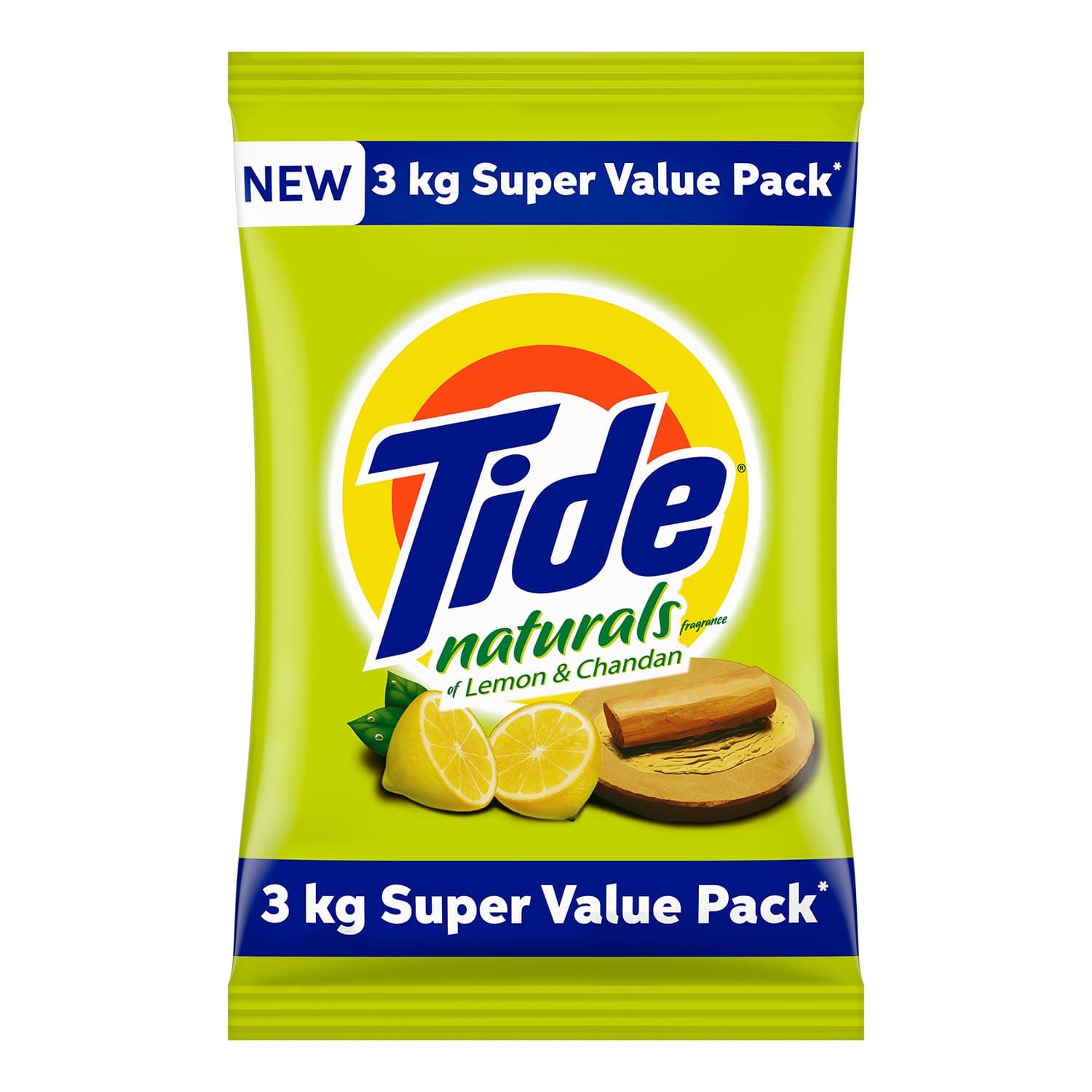 Tide Naturals 3Kg Detergent Powder - Lemon And Chandan