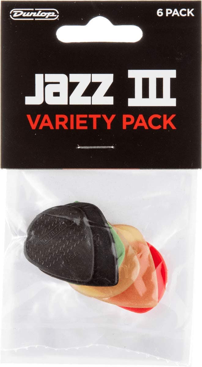 Dunlop Guitar Pick Variety Pack Jazz III (6 PK) PVP103