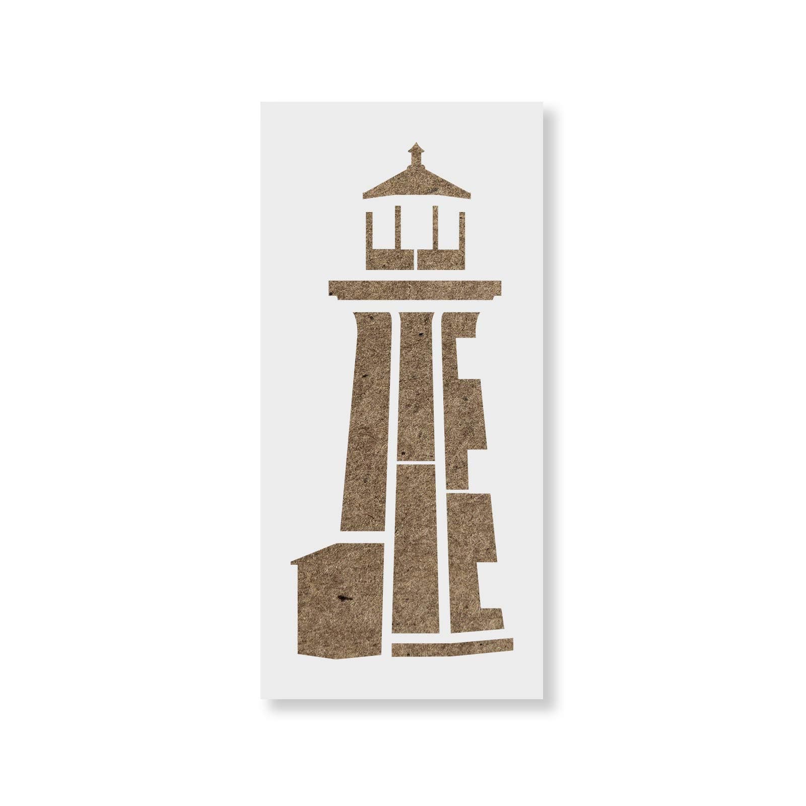 Lighthouse Stencil Template for Walls and Crafts - Reusable Stencils for Painting in Small & Large Sizes