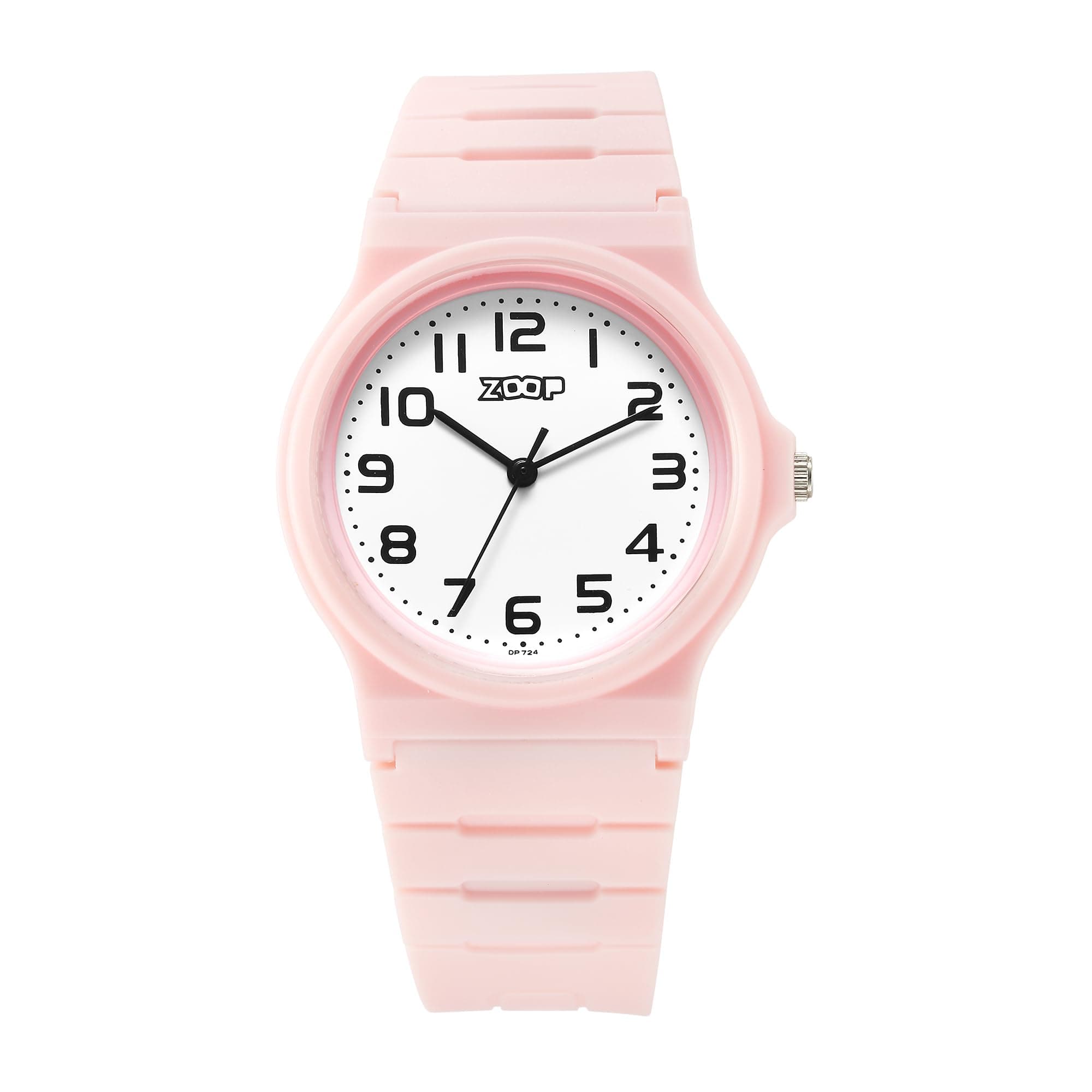 Zoop Analog Watch with White Dial & Pink Strap for Girls Kids, from House of Titan - NT16032PP01W