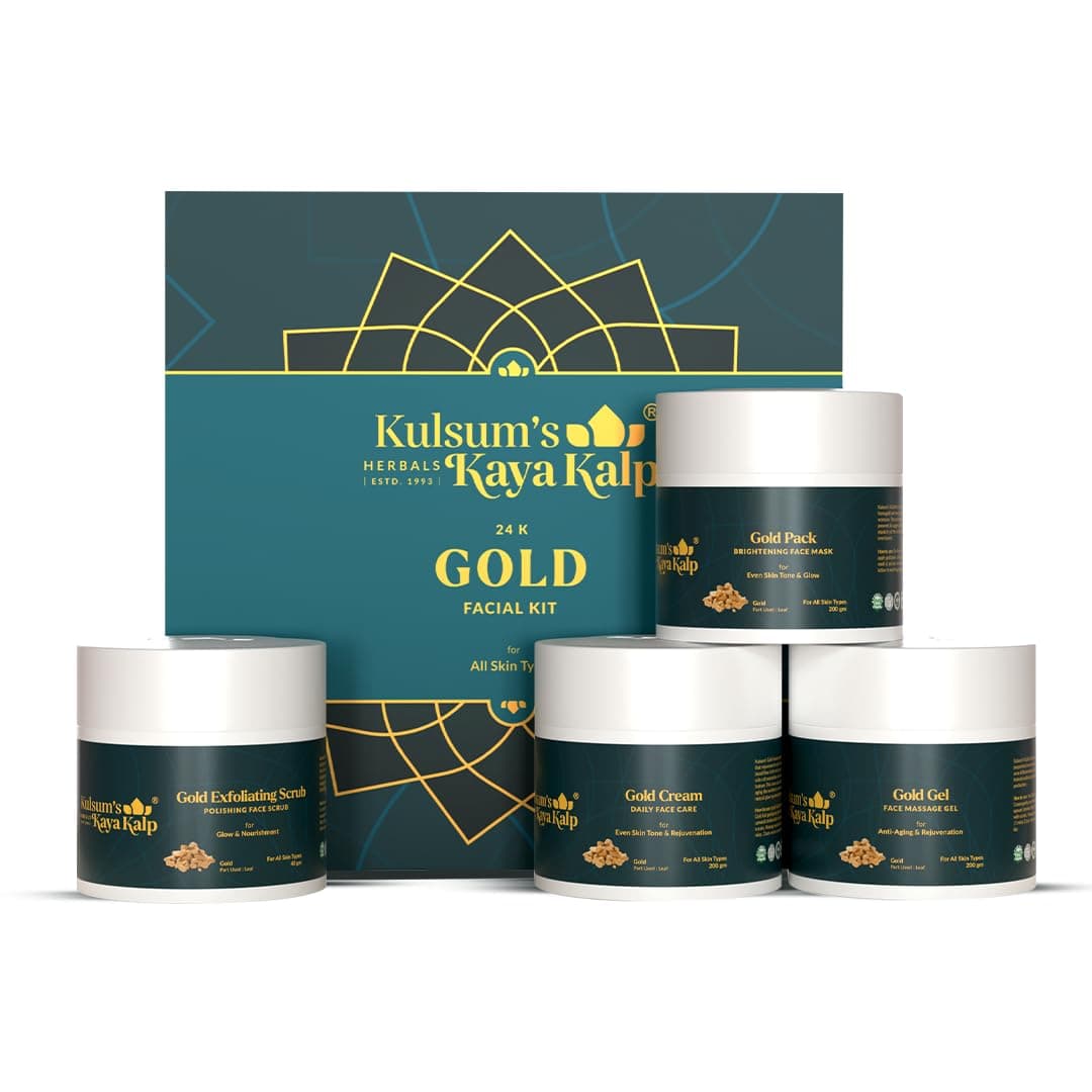 Kulsum's Kaya Kalp Gold Facial Kit For Even Skin Tone & Glow , 65 g