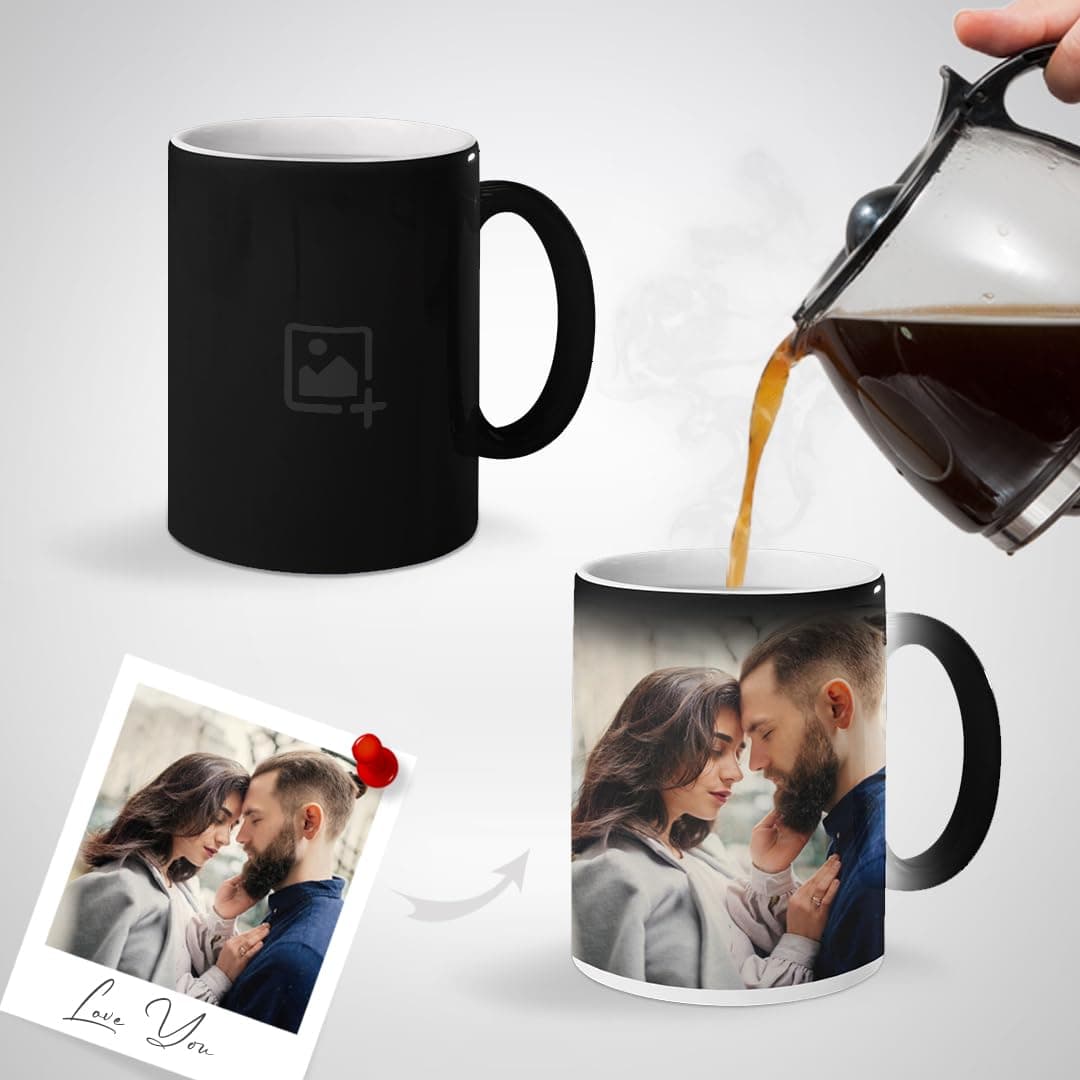 Print Magic Mug Gift Personalized Mug Valentine Day Special Photo Print Coffee Mug, 325 ml
