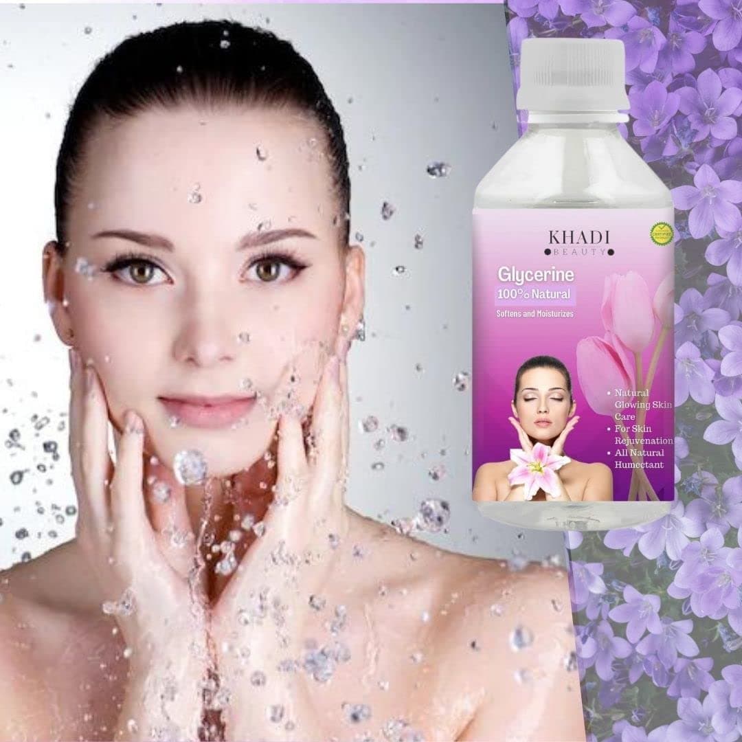 Hindya Ayurvedic Luxury Glycerine For Face |100% Pure & Natural Glycerine Liquid For Face, Beauty And Skin Care | Pure & Unscented Glycerine - Pharmaceutical Grade, 100% Vegan, Hypoallergenic (100)