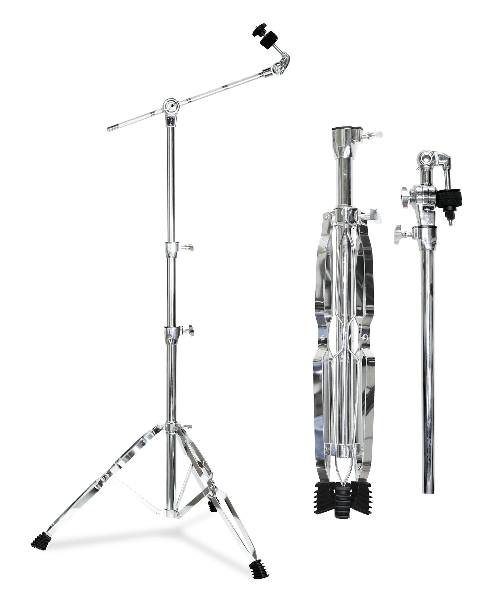 Softline Pro SP-CS-H 2.6 Kg Double Braced Cymbal Boom Stand Convertible Straight & Boom Cymbal Height Adjustable 25”–51” Heavy Duty Tripod Stand for 14”–20” Cymbals (SP-CS- H)