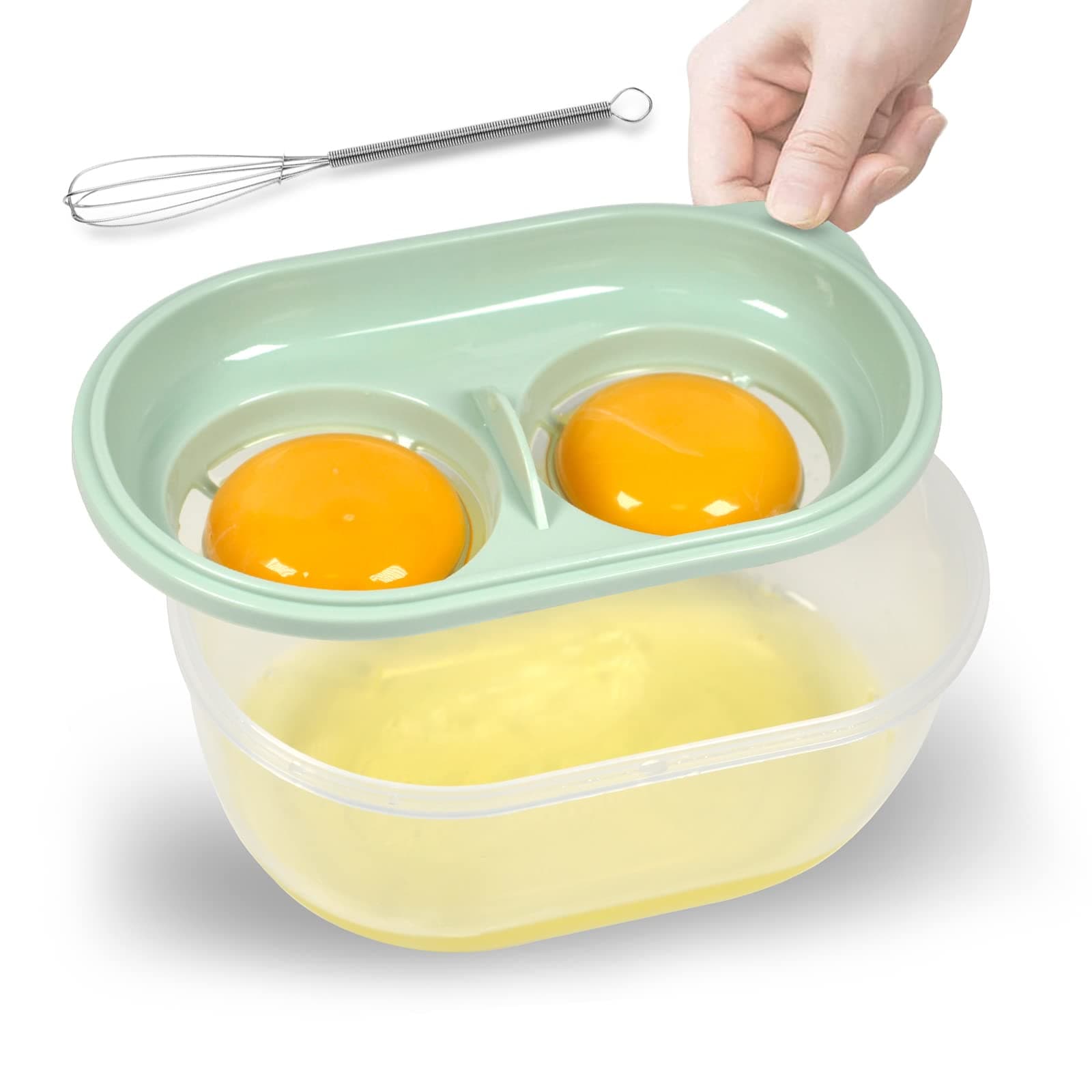 CORTINA Egg White Separator Egg Separator Yolk White Separator Egg White Filter Storage Box Food Grade Level Kitchen Gadgets Egg Separator for Kitchen Cooking Kitchen Gadgets