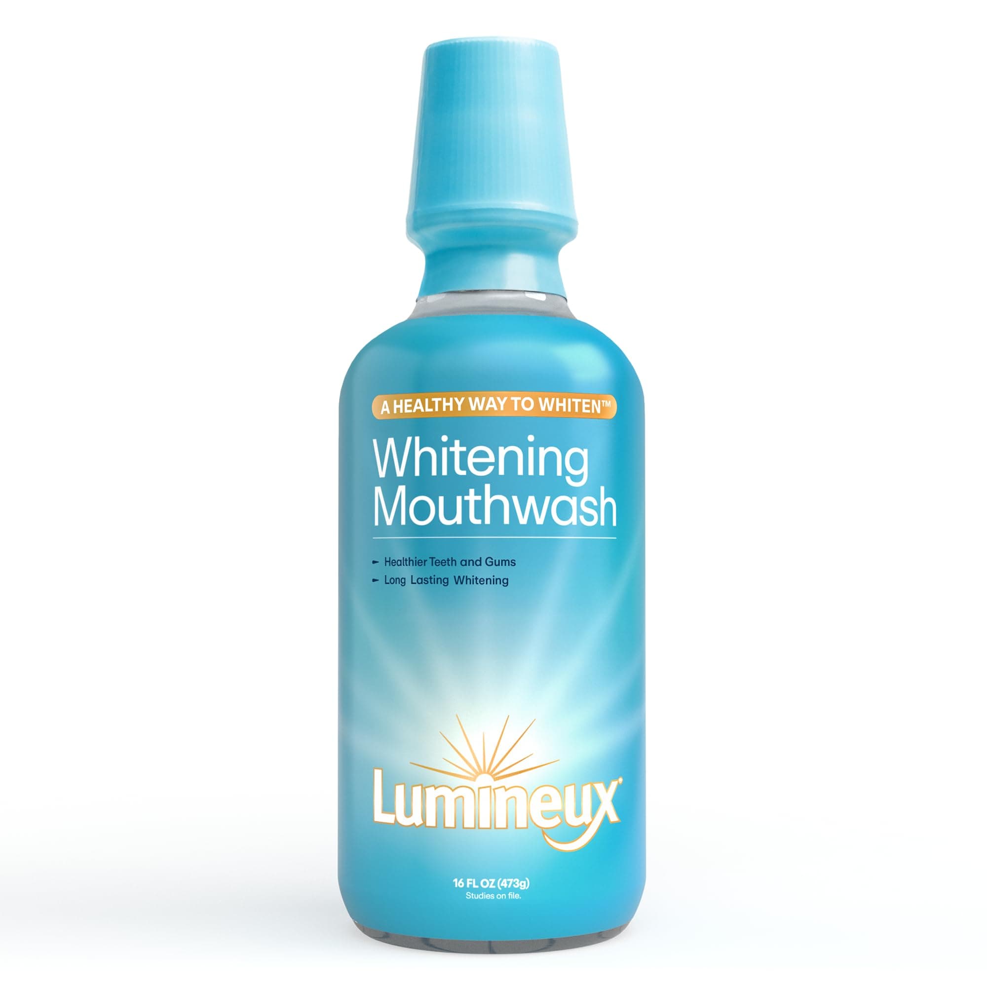 Lumineux Teeth Whitening Mouthwash 16 Oz. - Peroxide Free - Whitening Without The Sensitivity - NO Alcohol, Fluoride SLS Free.
