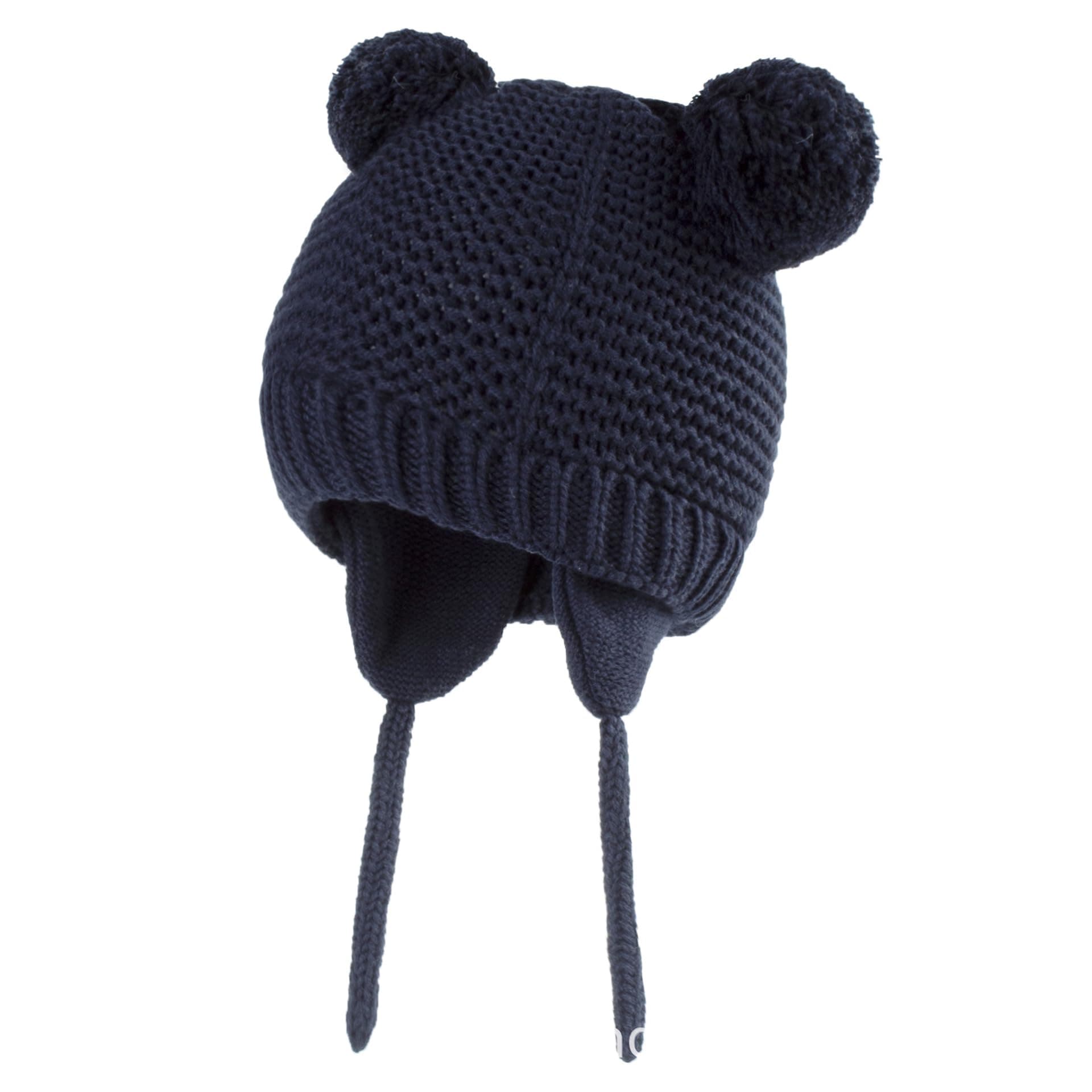 Baby Beanie Earflaps Hat - Infant Toddler Girls Boys Soft Warm Knit Hat Kids Winter Hat with Fleece Lining
