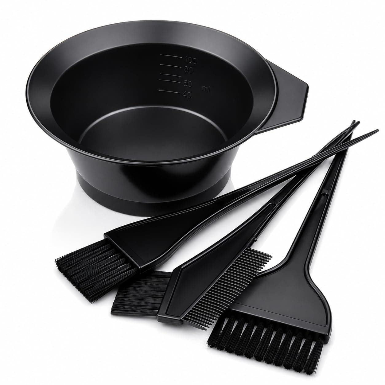 Midazzle Professional Hair Coloring Brush Set with Bowl & Comb | Hair Dye Applicator Brush Kit for Hair Color, Bleach, Highlights & Salon Styling | Professional Tint Brush with Mixing Bowl for Men & Women (AE00013)