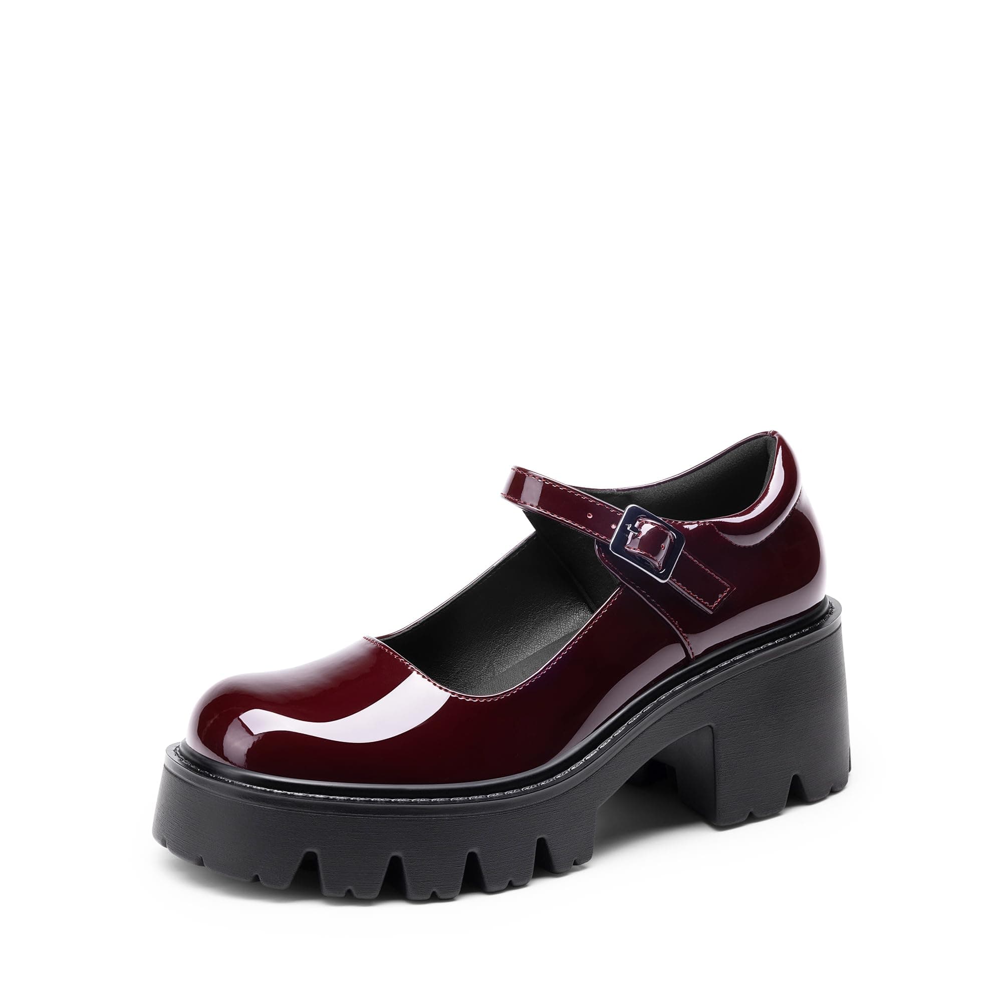 DREAM PAIRS Mary Janes Shoes Women Platform Low Heel Chunky Pumps Round Toe Ankle Strap