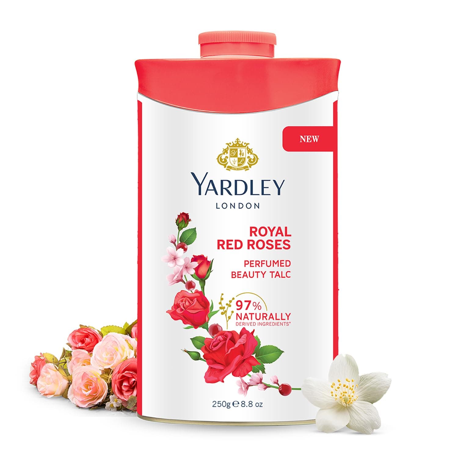Yardley London Royal Red Rose Talc for Women, 250g