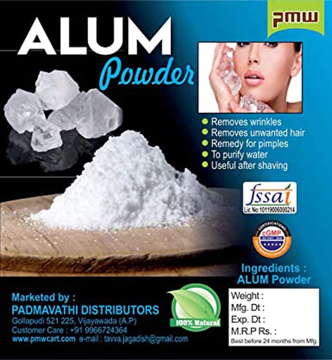 Pmw - Jar Pack - Grade A Alum Fitkari, Very Fine Powder - 400 Grams