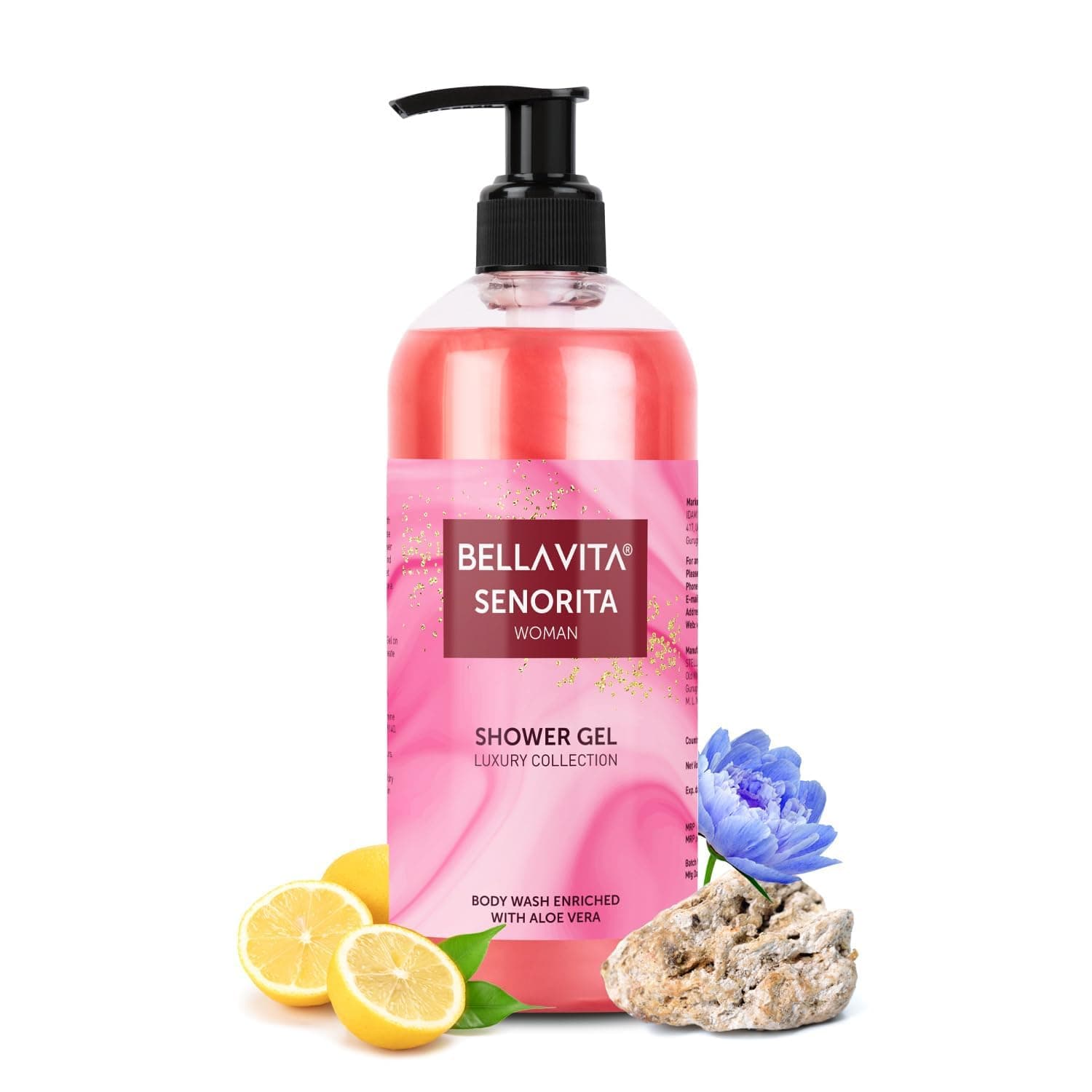 Bella Vita Luxury Senorita Woman Body Wash Shower Gel for Women | 500ml | Deep Cleansing, Hydrating & Moisturising with Aloe Vera Extract | Prevents Dry, Rough Skin | Suitable for All Skin Types