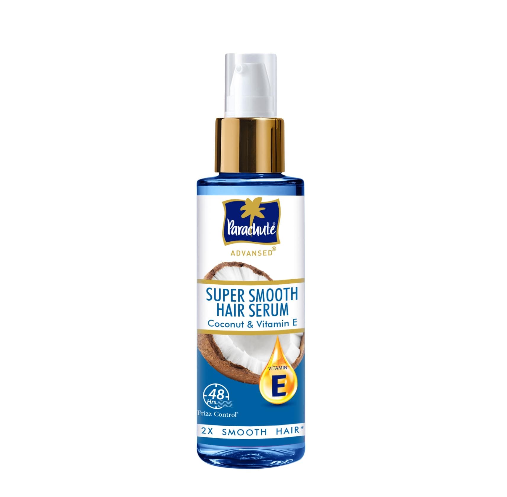 Parachute Advansed Super Smooth Hair Serum | Coconut & Vitamin E | 48 Hrs Frizz control | 2 X Smooth Hair | 100ml