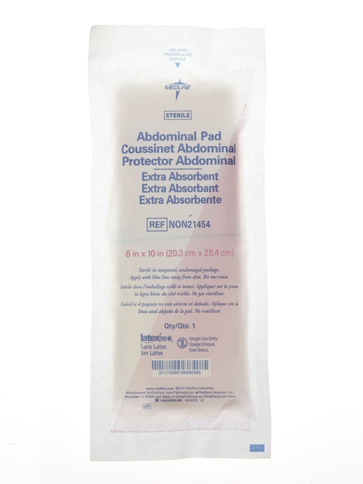 MEDLINE NON21454 NON21454Z Sterile Abdominal Pads (Pack of 18)